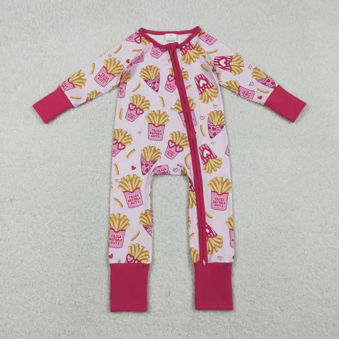 Sibling Baby Girls Valentine Fires Before Guys Pajama Set Romper