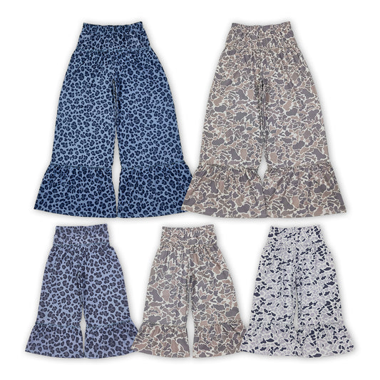 Mommy and Me Camo Leoaprd Ruffle Active Pants