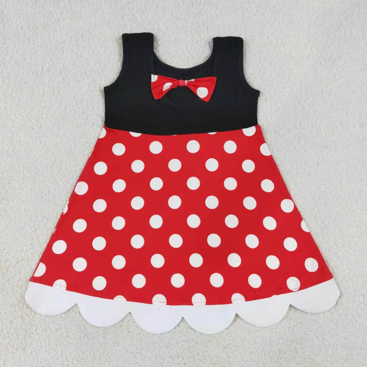Sibling Toddler Girls Princess Character Sleeveless Dress Scalloped Hem
