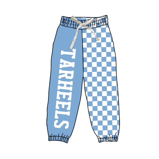 5 MOQ Mommy and Me  Traheels Blue Checked Pants