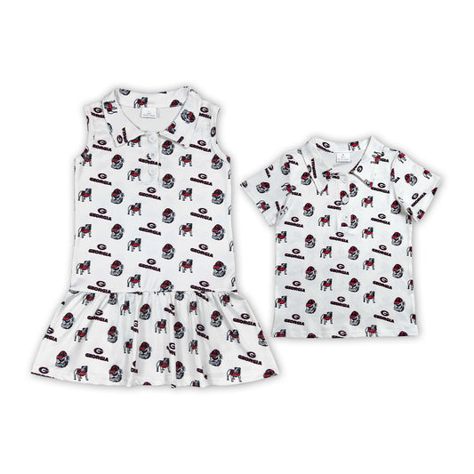Sibling Baby Girls Boys Georgia Dress and Shirt Top