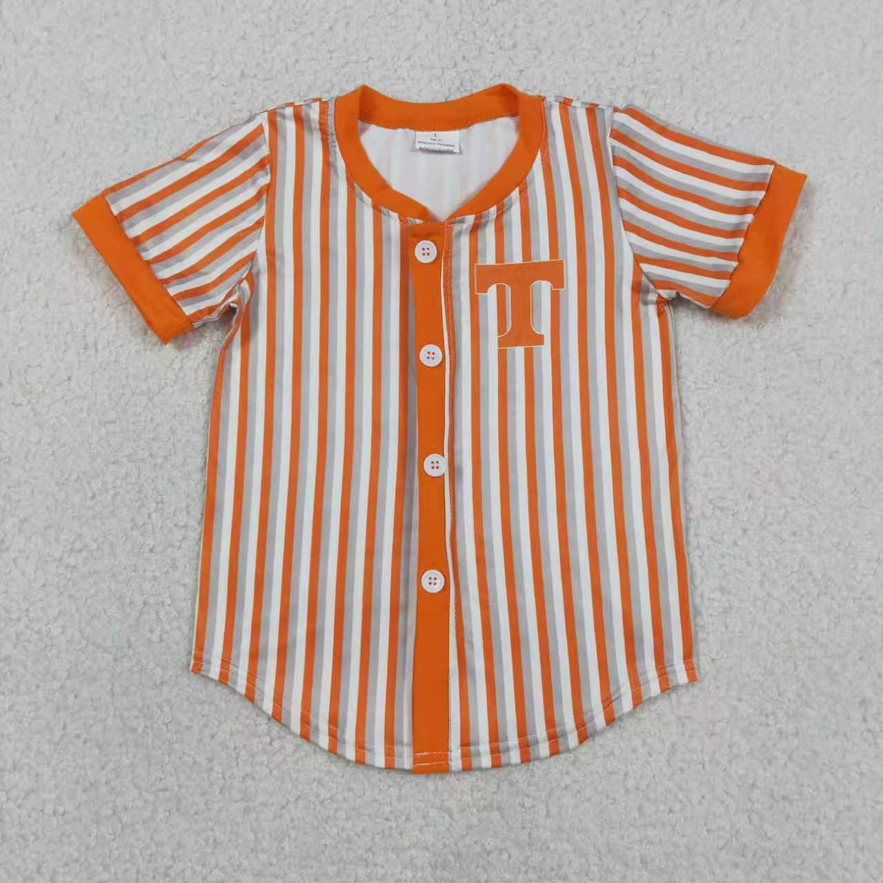 Sibling Baby Boys Sport Team Striped Short Sleeve Shirt Top