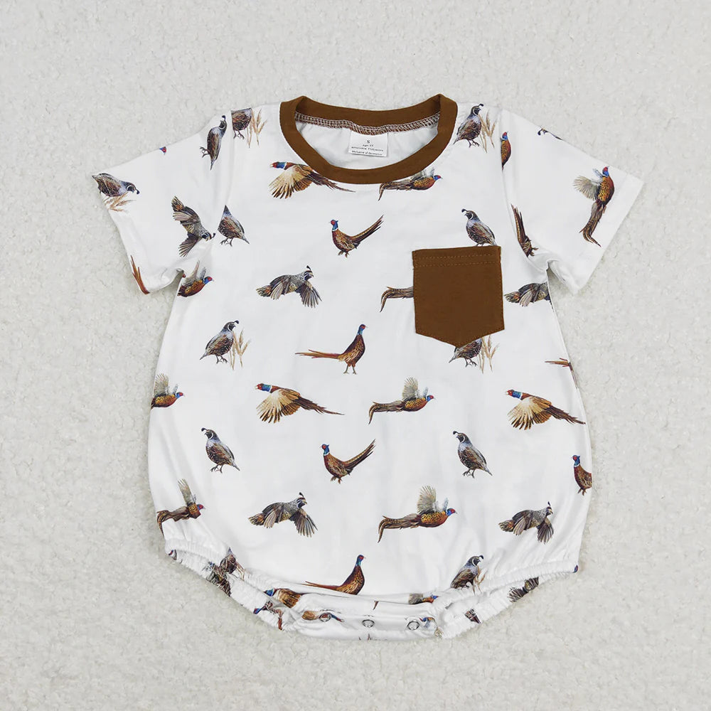 Baby Boys Sibling Wild Chicken Romper +Shorts Outfit