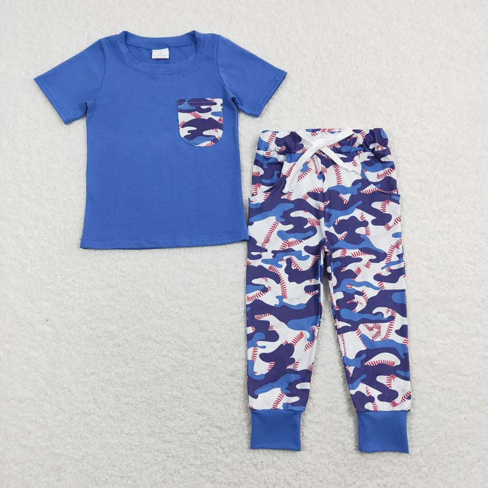Baby Boys Short Sleeve Shirts Tee Camo Pants Outfit