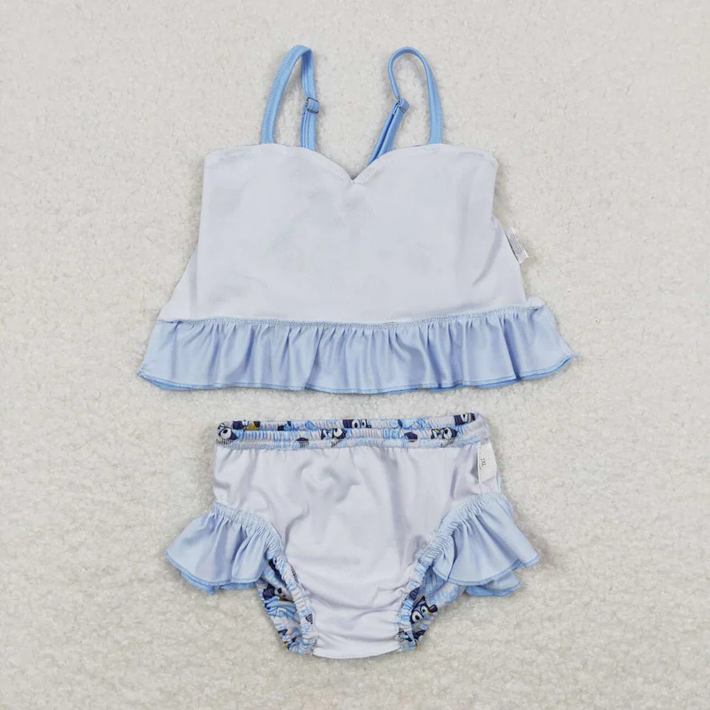 Baby Girls cartoon dog 2pcs swimsuits