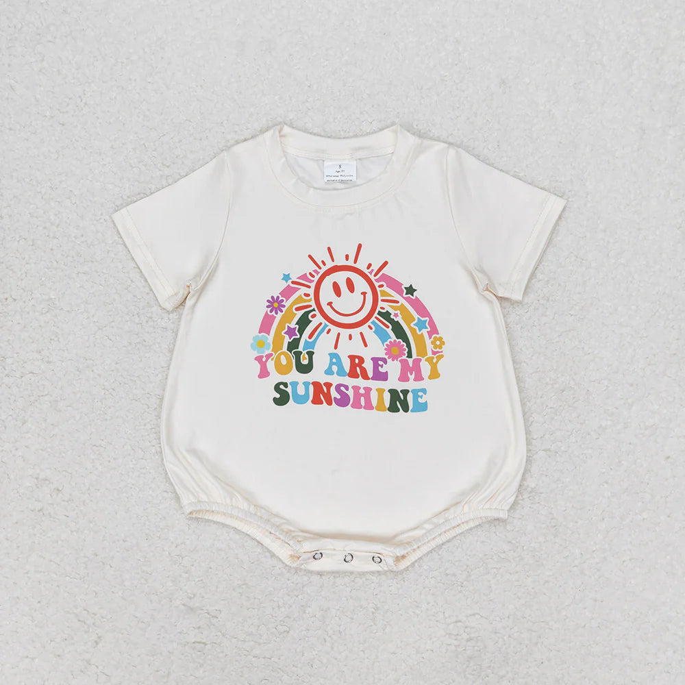 Baby Girls You Are My Sunshine Summer Rompers