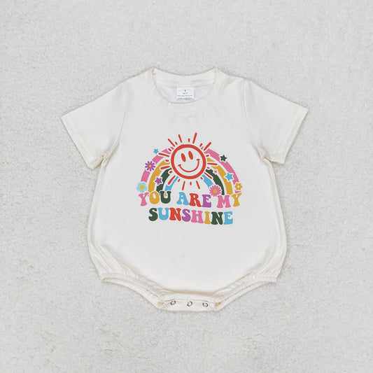 Baby Girls You Are My Sunshine Summer Rompers
