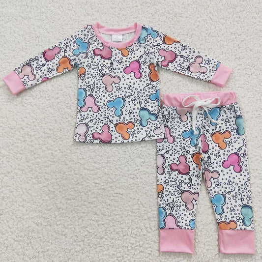 Baby Girls Cartoon Animal Leopard Pajamas Pants Clothes Sets
