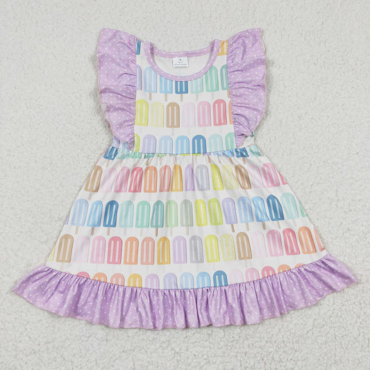 GSD0293 Baby Girls Popstick Ruffle Knee Length Dresses