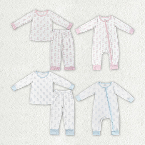 Sibling Baby Girls  Halloween Ghost Pajama Set Romper