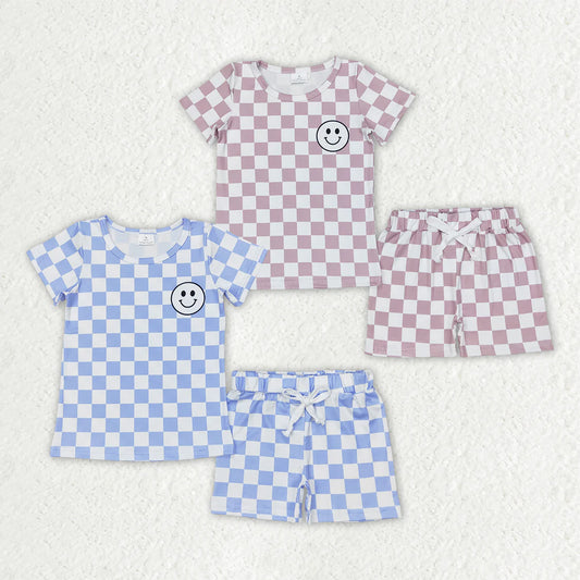 Sibling Baby Boys Short Sleeve Smile Top Shorts Clothes Sets